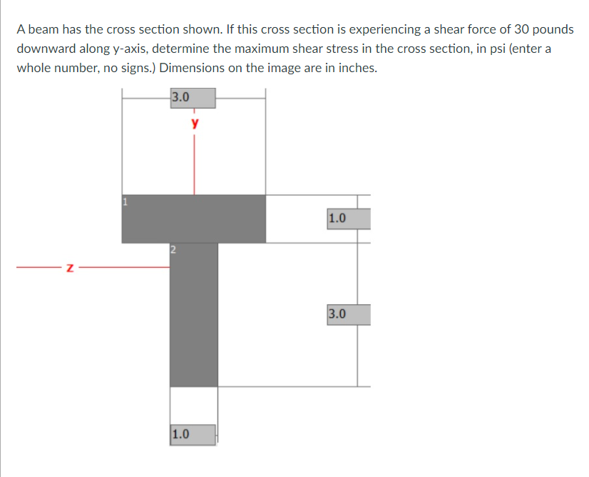 Solved A beam has the cross section shown. If this cross | Chegg.com