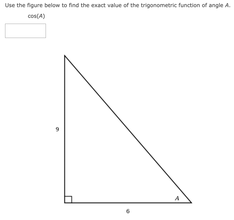 Solved Use the figure below to find the exact value of the | Chegg.com