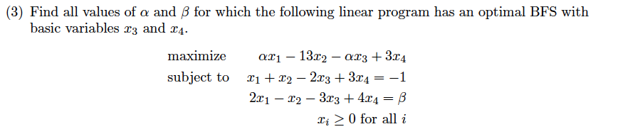 Solved (3) Find All Values Of A And B For Which The | Chegg.com