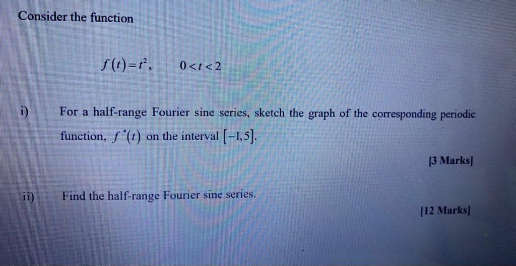Solved Consider the function f(t)=1, 0 | Chegg.com