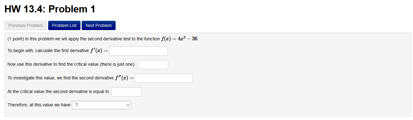 Solved HW 13.4: Problem 1 Previous Problem Problem List Next | Chegg.com