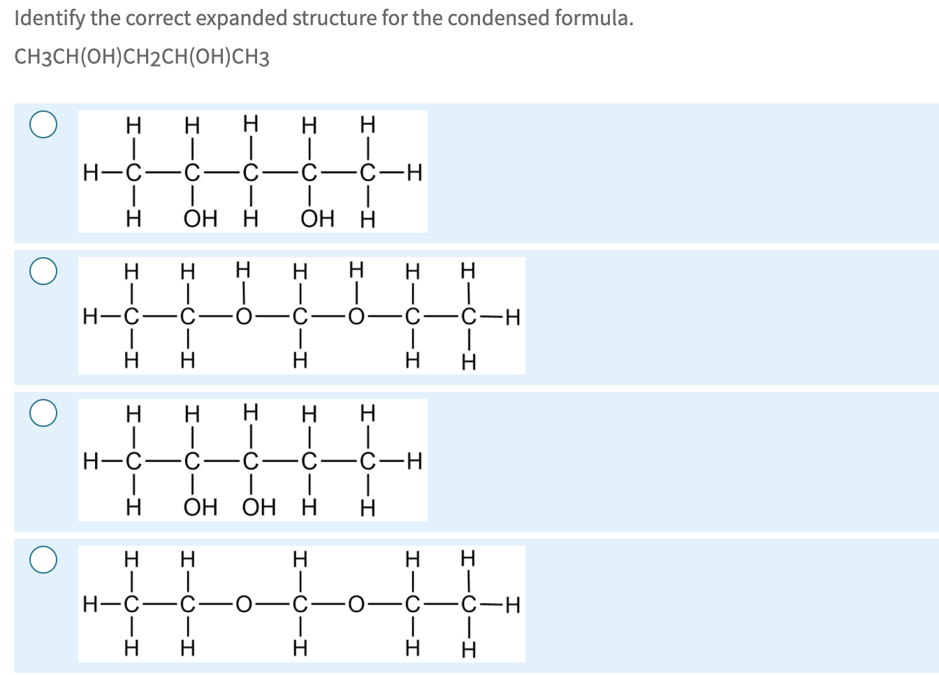 ch3ch(oh)ch3 structural formula