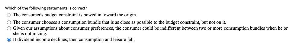 Solved Which of the following statements is correct? The | Chegg.com