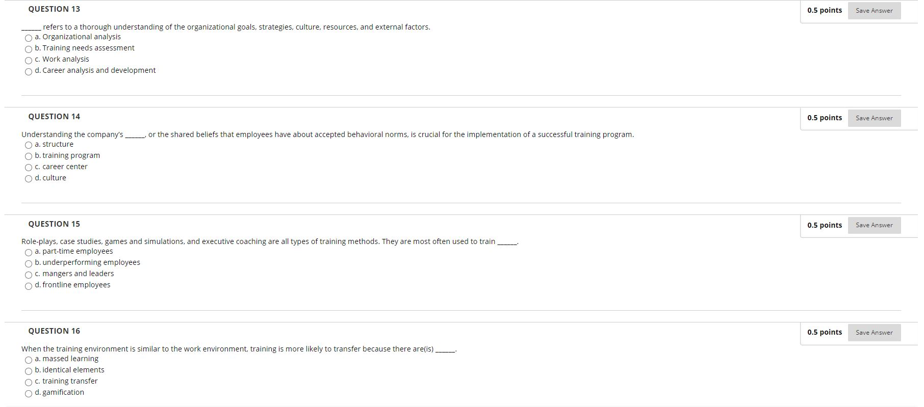 Solved QUESTIONS 0.5 points Save Answer A project that | Chegg.com
