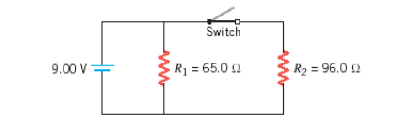 Solved The drawing shows a circuit that contains a battery, | Chegg.com