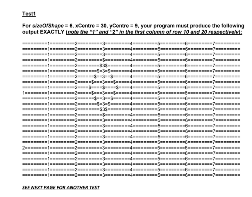 Solved We were asked to design a program that prints a | Chegg.com
