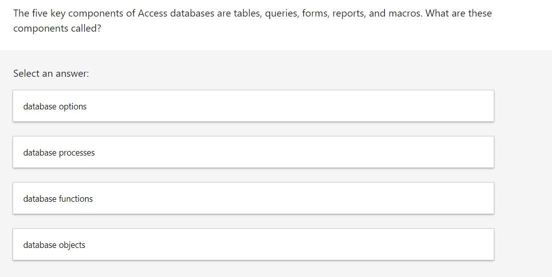 database forms and reports