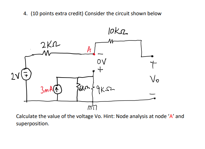 Solved Consider the circuit shown below ﻿Calculate the value | Chegg.com