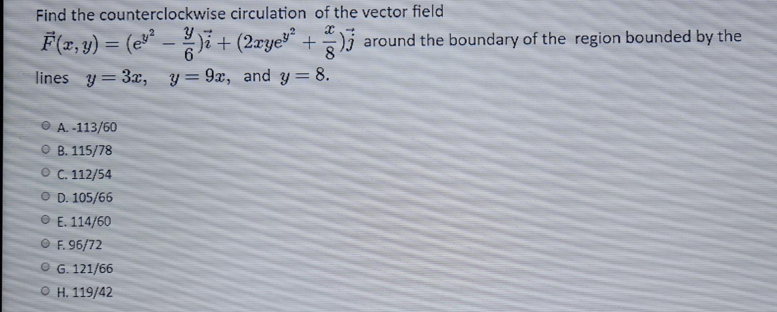 Solved Find the counterclockwise circulation of the vector | Chegg.com
