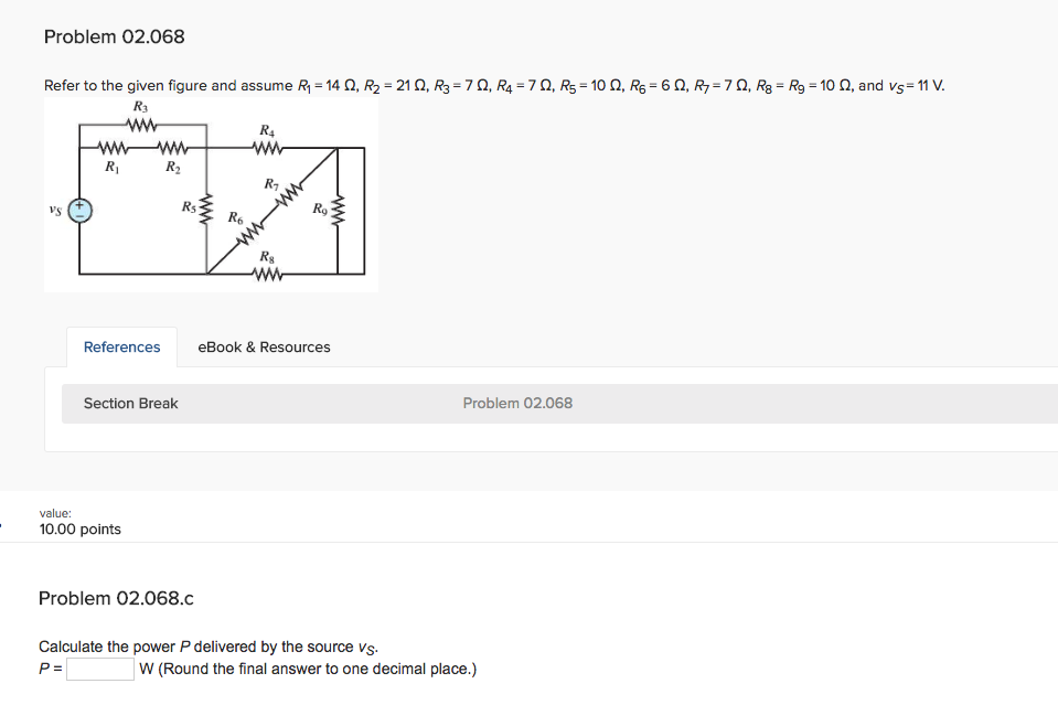 Solved Problem 02.068 Refer to the given figure and assume | Chegg.com