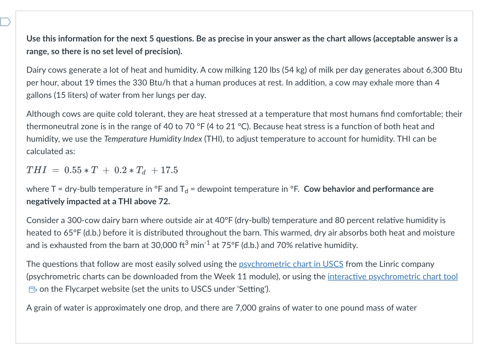 Solved Use this information for the next 5 ﻿questions. Be as | Chegg.com