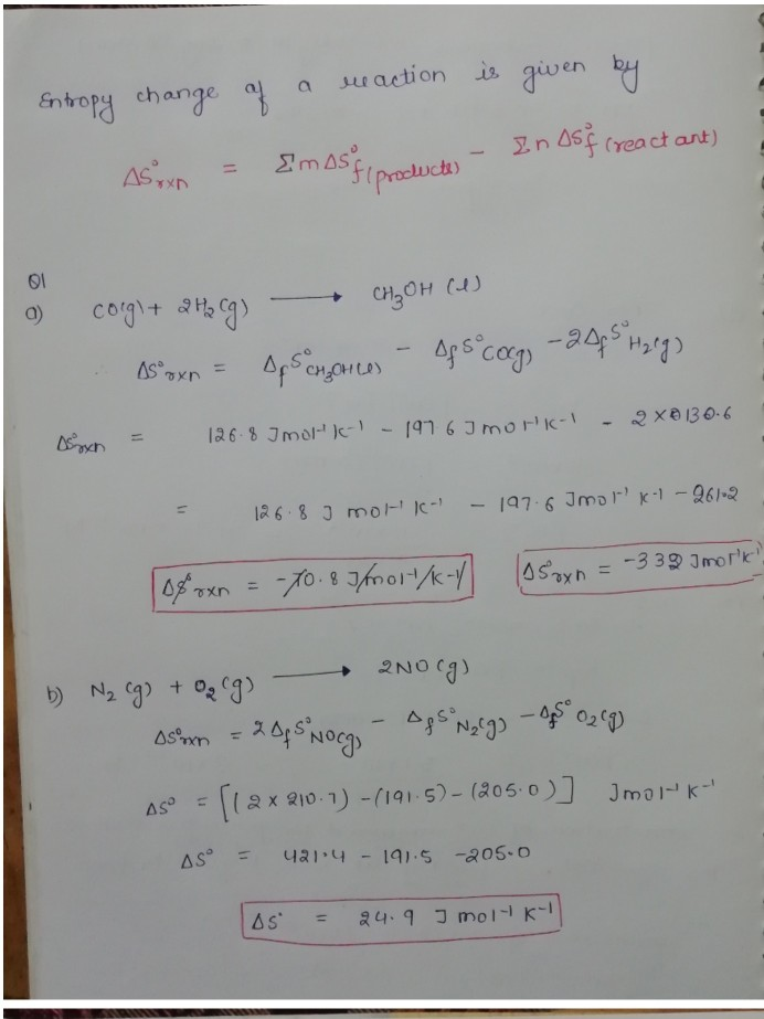 Solved 5. Calculate ΔGo at 355 K for each of the reactions | Chegg.com