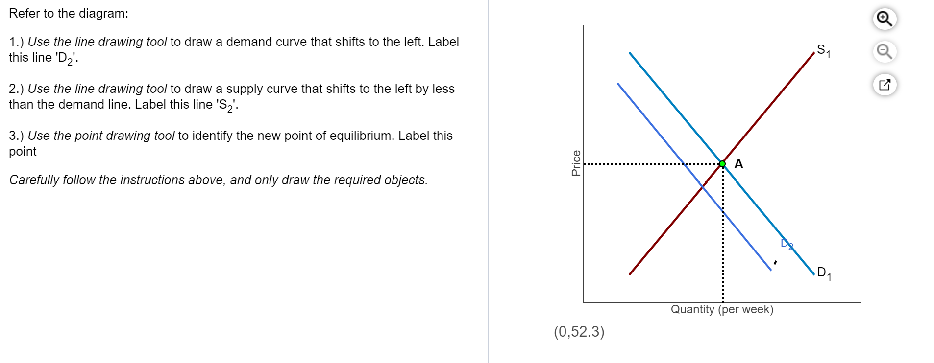 Solved Refer to the diagram 1.) Use the line drawing tool
