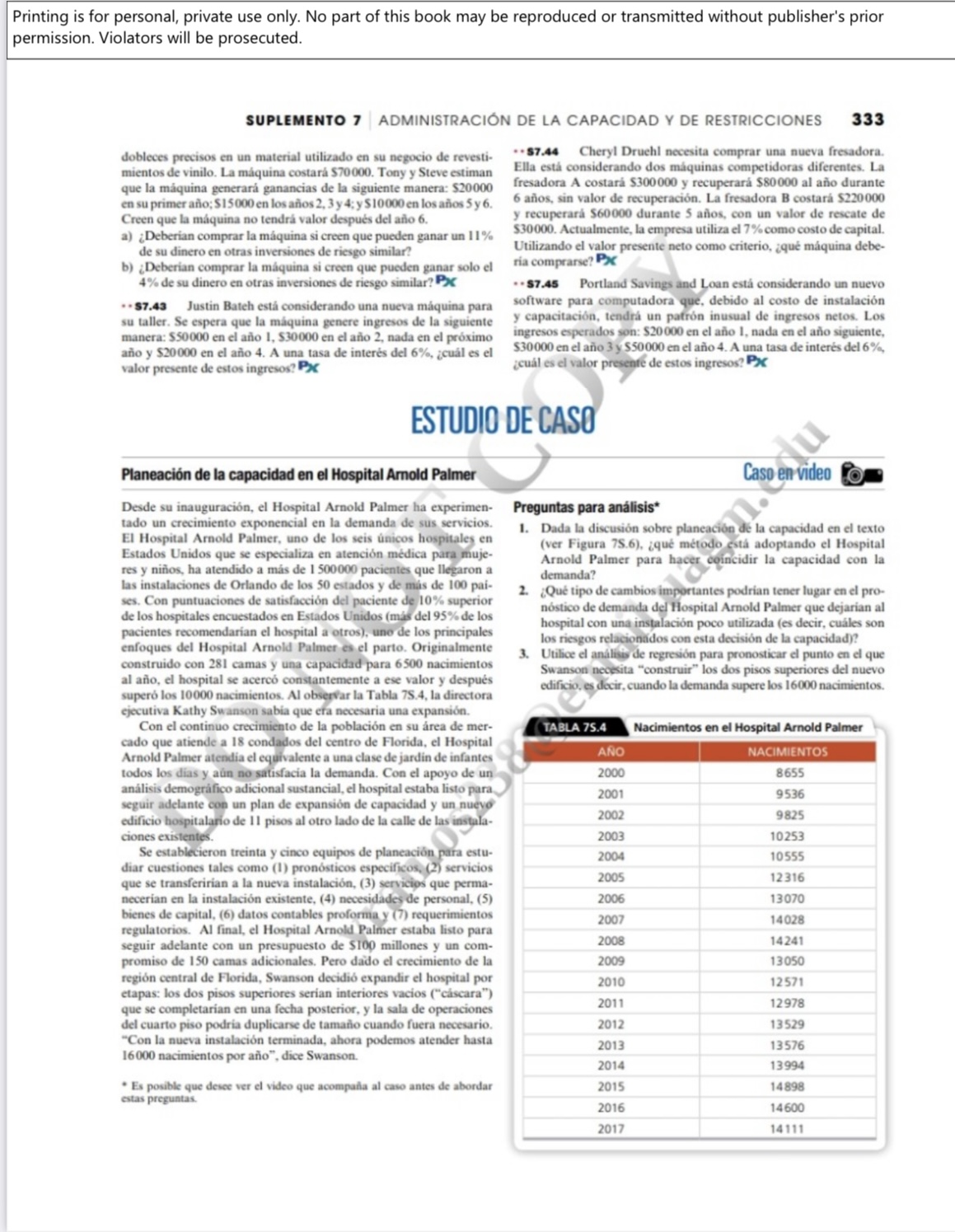 Analyze the case of capacity planning at the Arnold | Chegg.com