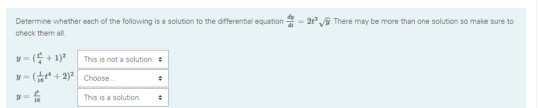 Solved Determine whether each of the following is a solution | Chegg.com