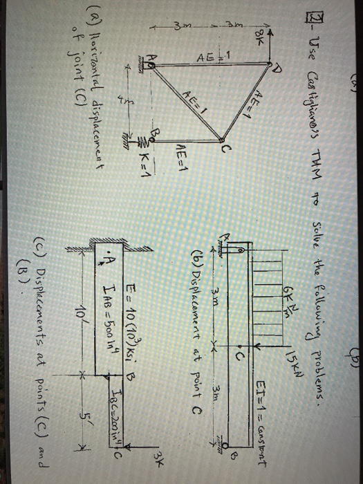 Solved Use Cafjhano,s THM 忄 solve the Rollowina problems . | Chegg.com