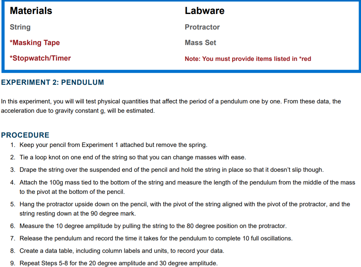 Materials Labware String Protractor *Masking Tape | Chegg.com