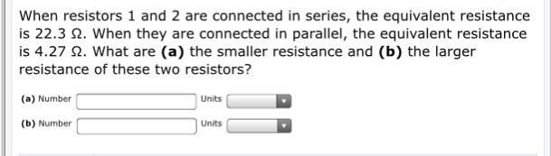 Solved When resistors 1 and 2 are connected in series, the | Chegg.com