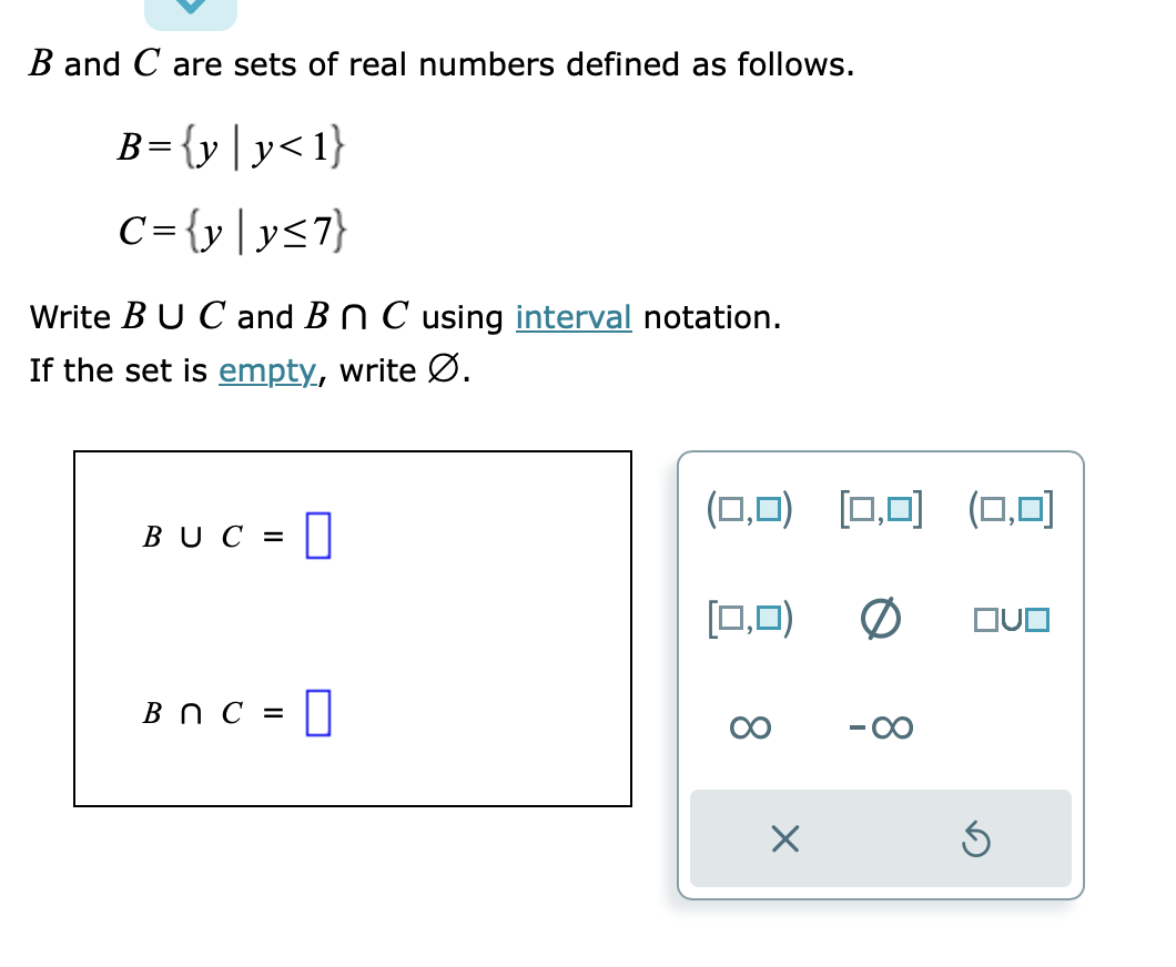 Solved B And C Are Sets Of Real Numbers Defined As Follows. 