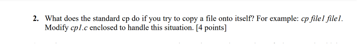 Solved This is the cp1.c file: /** cp1.c * version 1 | Chegg.com