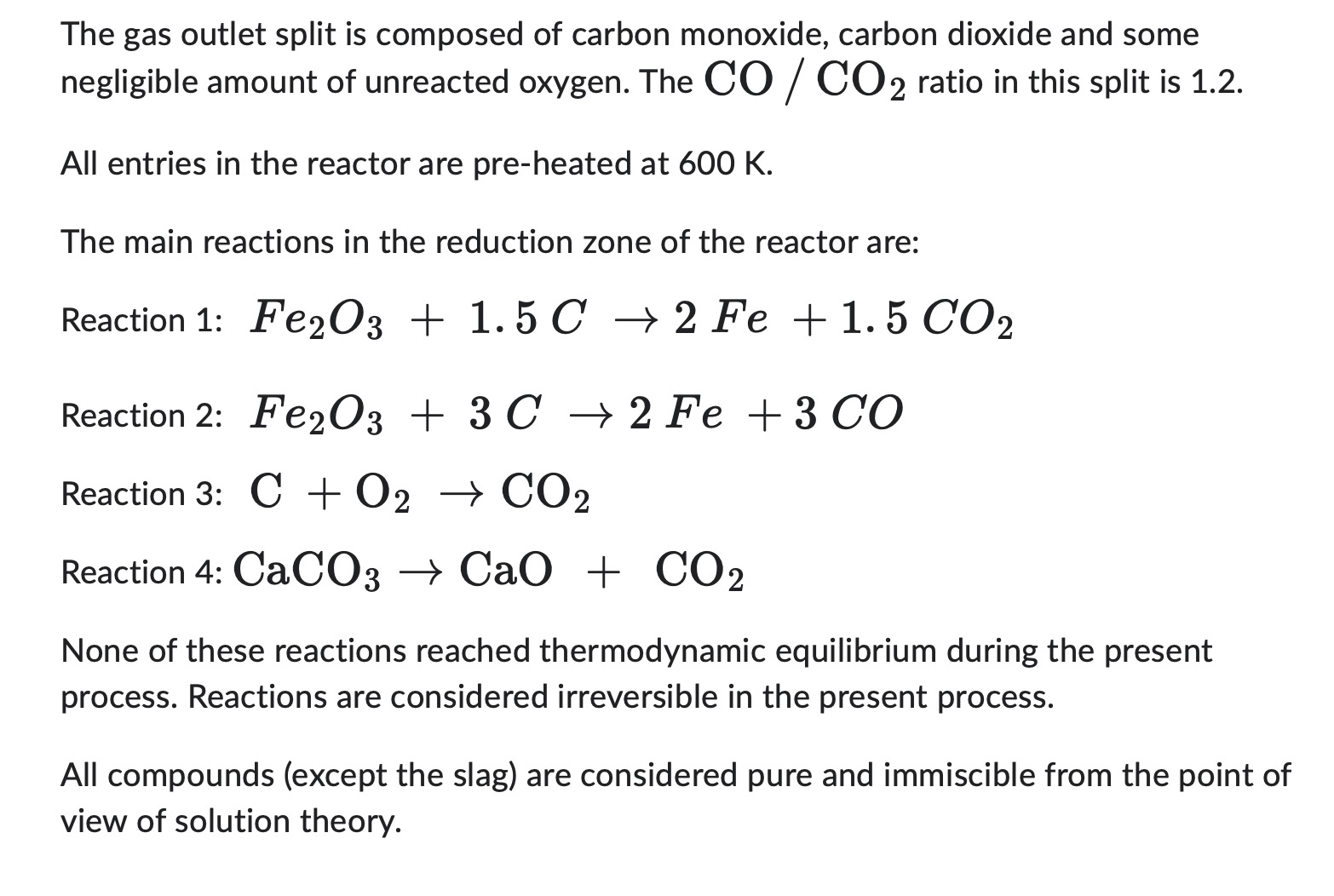 Solved Question B: I He Old Iron Blast Turnace In This 