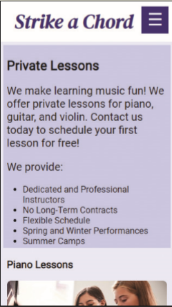 Solved You work for a local music lesson company called | Chegg.com