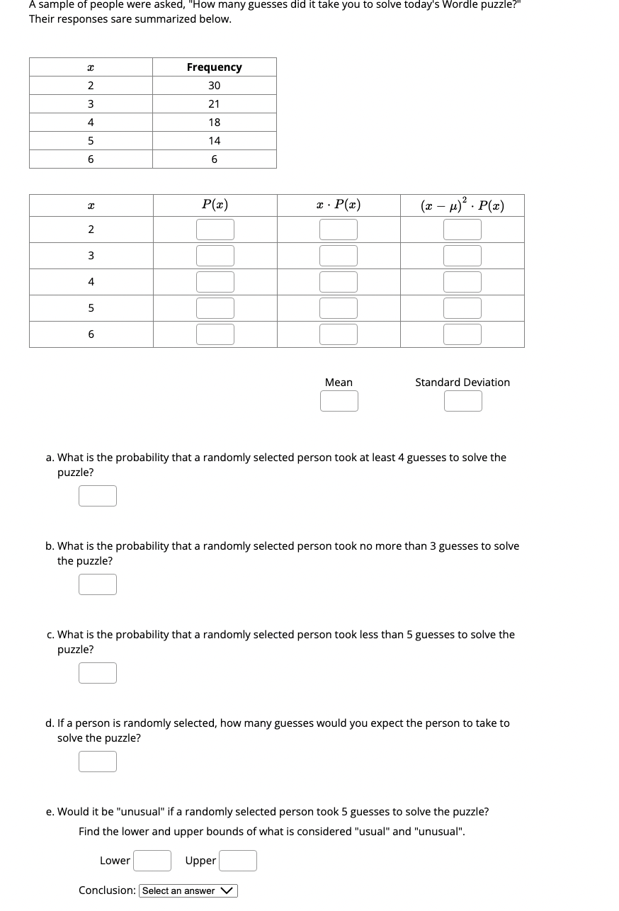 Solved A sample of people were asked, "How many guesses did  Chegg.com