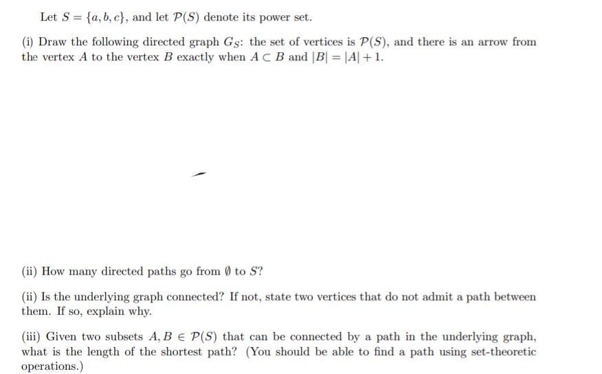 Solved Let S A B C And Let P S Denote Its Power Set Chegg Com
