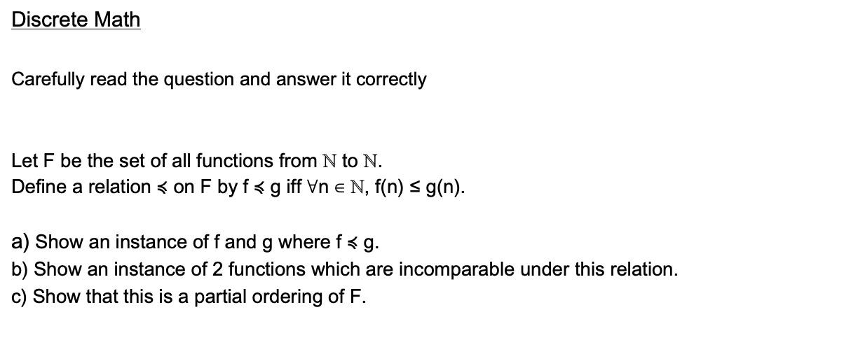 Solved Discrete Math Carefully Read The Question And Answer | Chegg.com