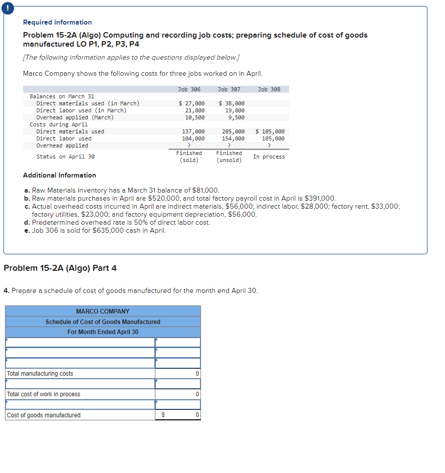 Solved Required information Problem 15-2A (Algo) Computing | Chegg.com