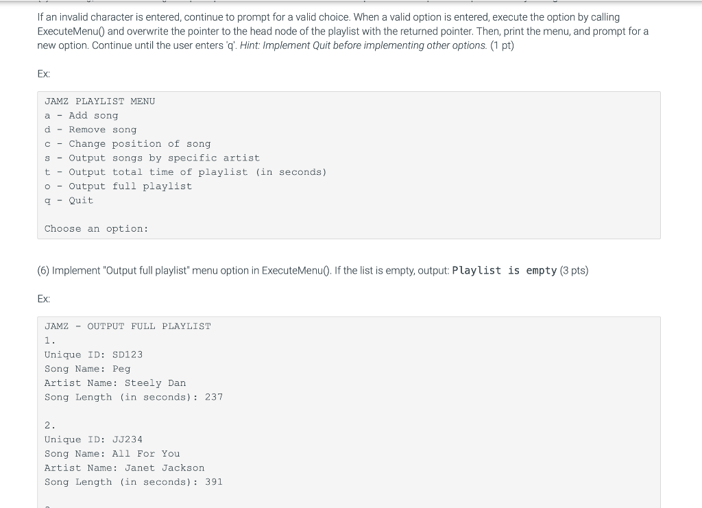 Solved May you please use C++. Also, please use PrintMenu(), | Chegg.com