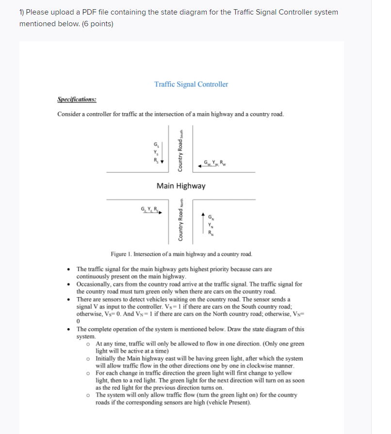 Solved 1) Please Upload A PDF File Containing The State | Chegg.com