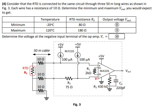 Solved (4) Consider that the RTD is connected to the same | Chegg.com