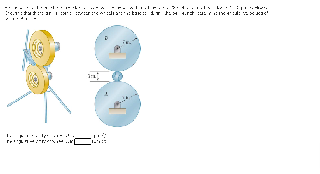 Solved A baseball pitching machine is designed to deliver a