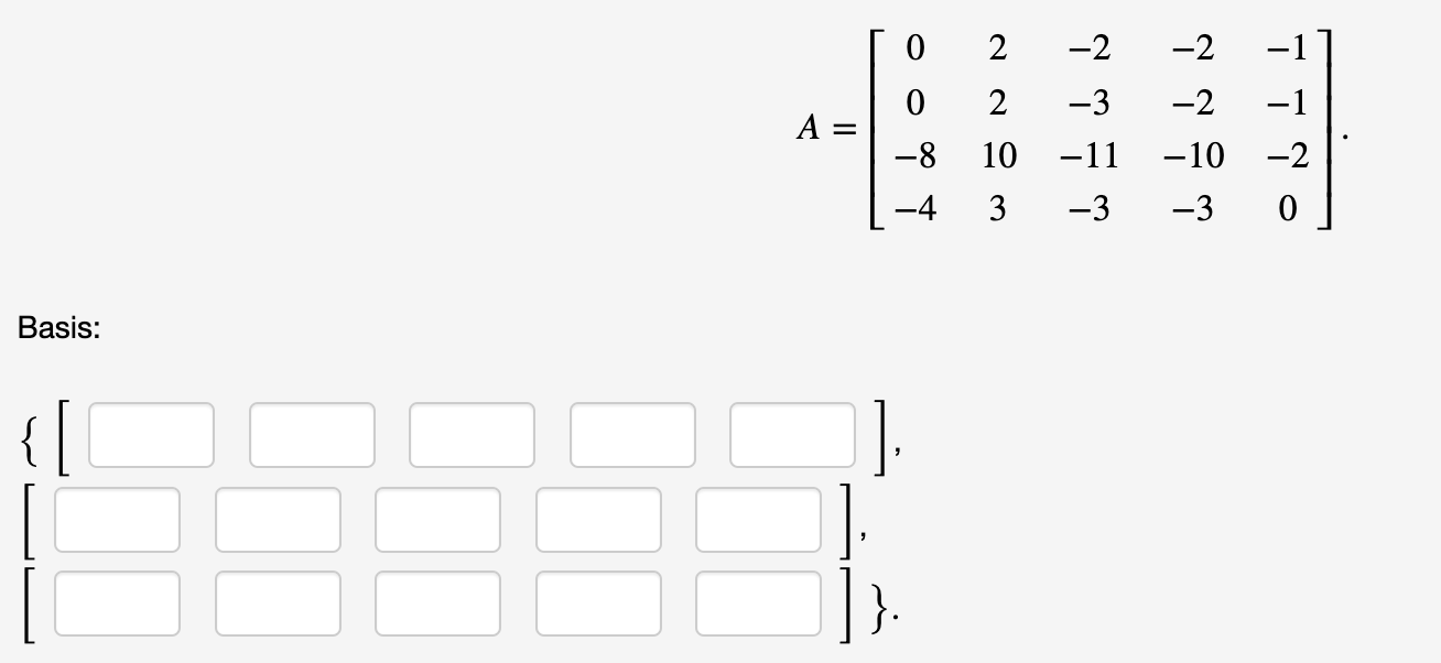 Solved 2 points Find a basis of the row space of the Chegg