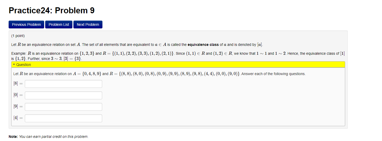 Solved Practice 24: Problem 9 Previous Problem Problem List | Chegg.com
