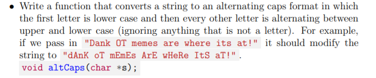 Solved • Write a function that converts a string to an | Chegg.com
