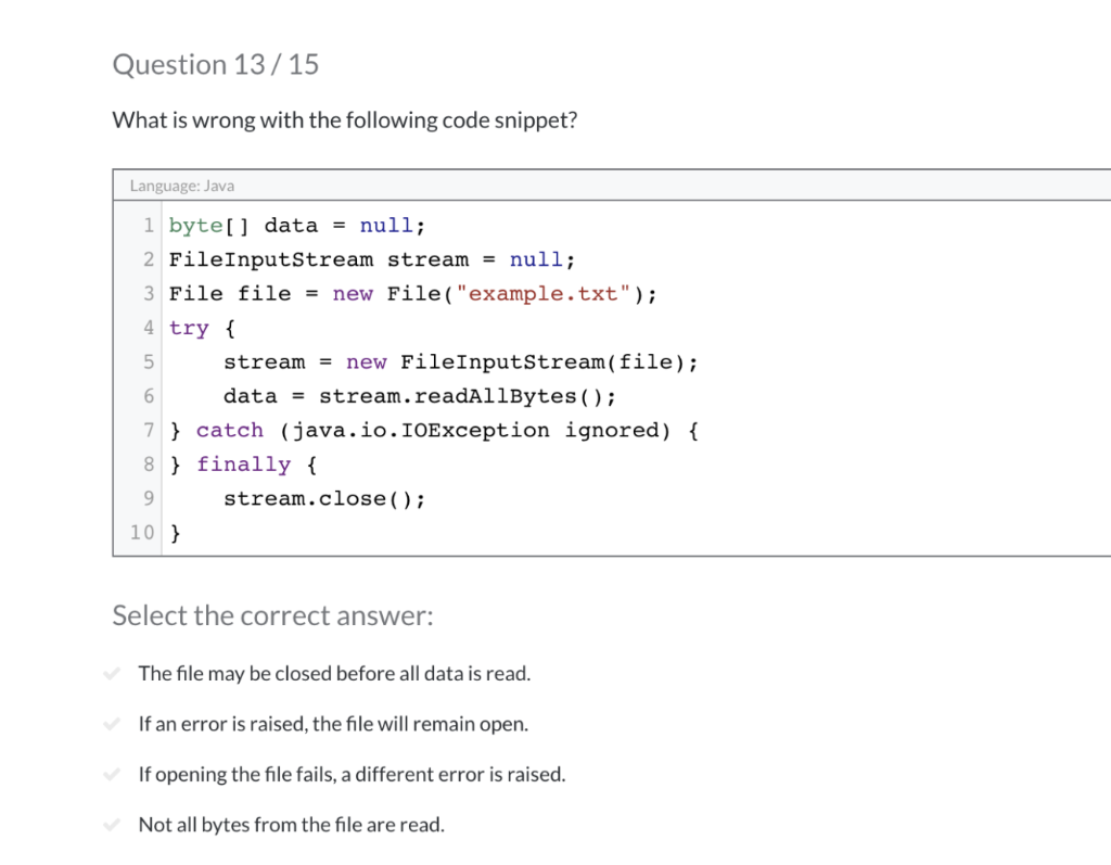 Solved Question 13 15 What is wrong with the following code