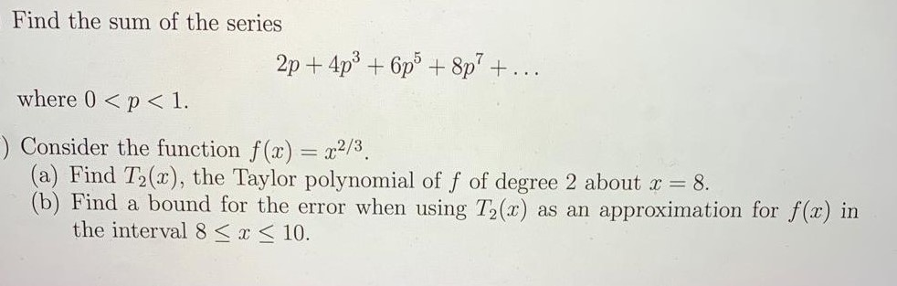 Solved Need help with these sub questions. 1 a- Find the sum | Chegg.com