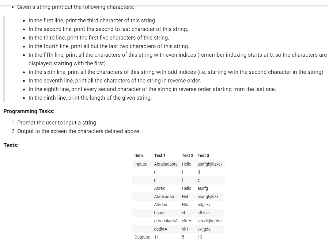 solved-given-a-string-print-out-the-following-characters-chegg