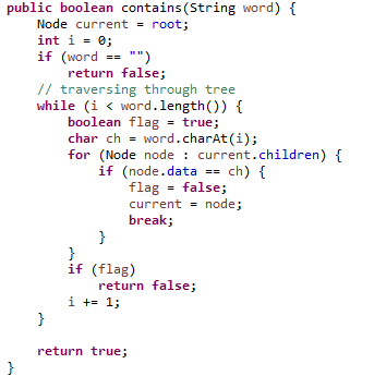 Solved Implement the following methods of a Trie Tree ADT in | Chegg.com
