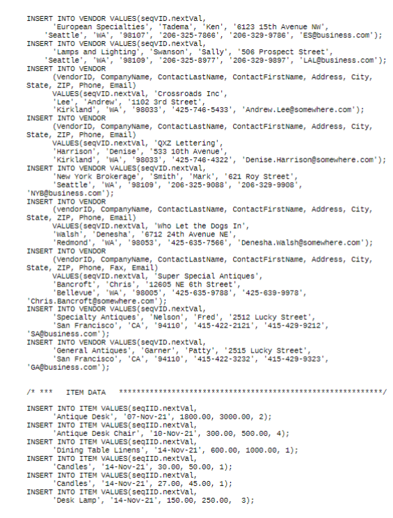Solved 1. Write a SQL statement to list LastName, FirstName, | Chegg.com