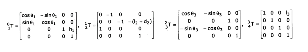 Solved Find the equations that give the joint values for a | Chegg.com
