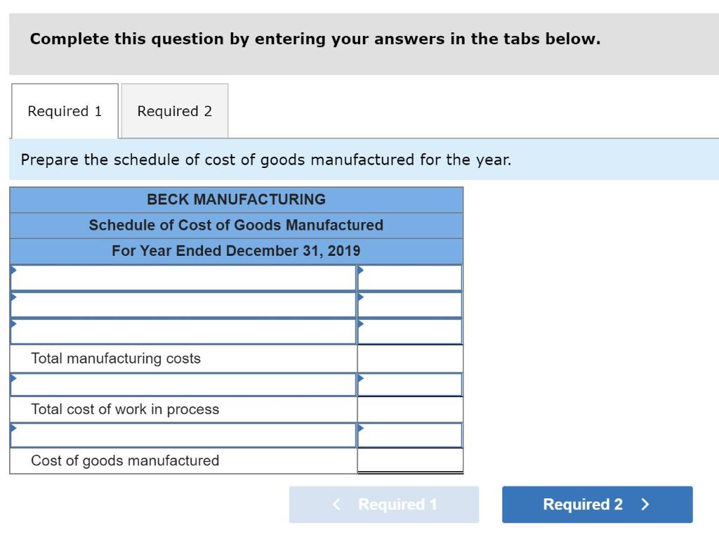 Solved Exercise 14 15 Schedule Of Cost Of Goods Manufactured 3645