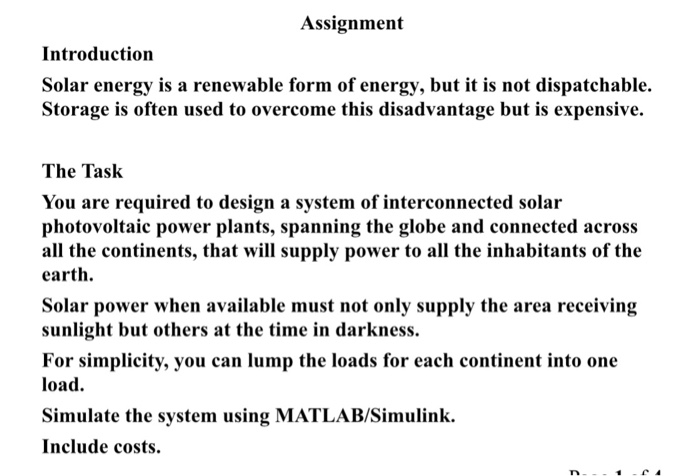 introduction to energy assignment