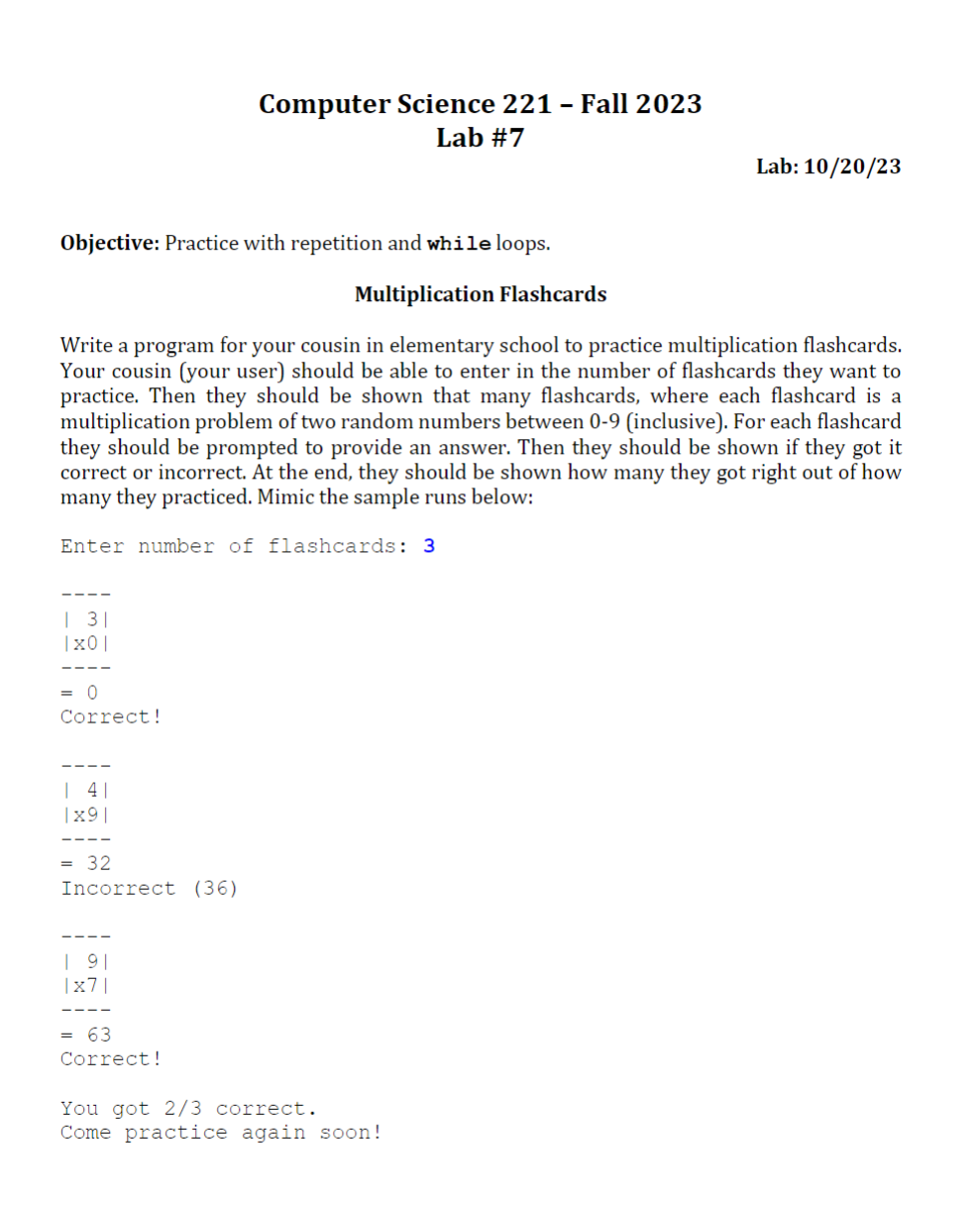 Solved Computer Science 221 - Fall 2023 Lab \#7 Lab: | Chegg.com