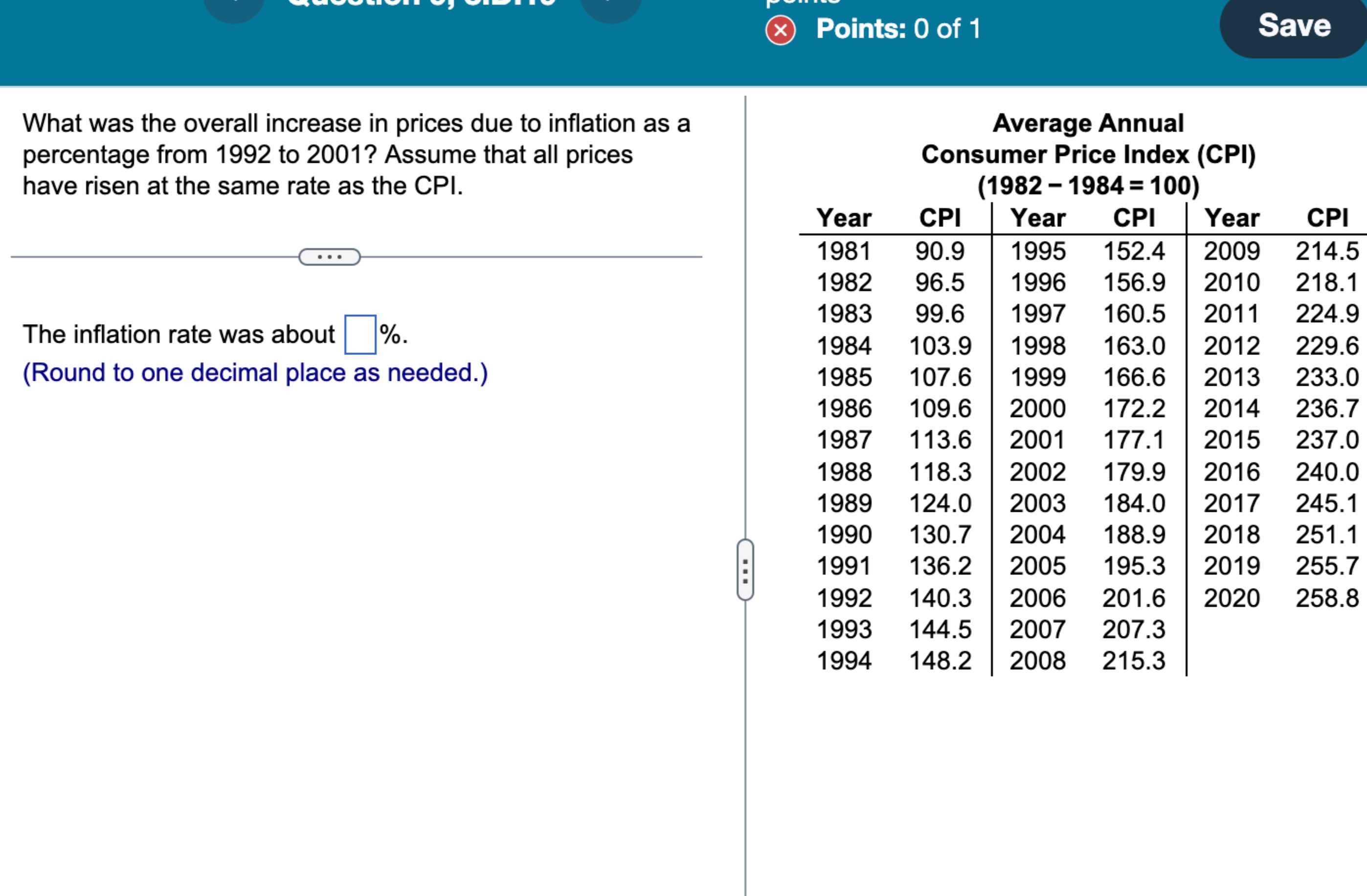Solved What was the overall increase in prices due to | Chegg.com