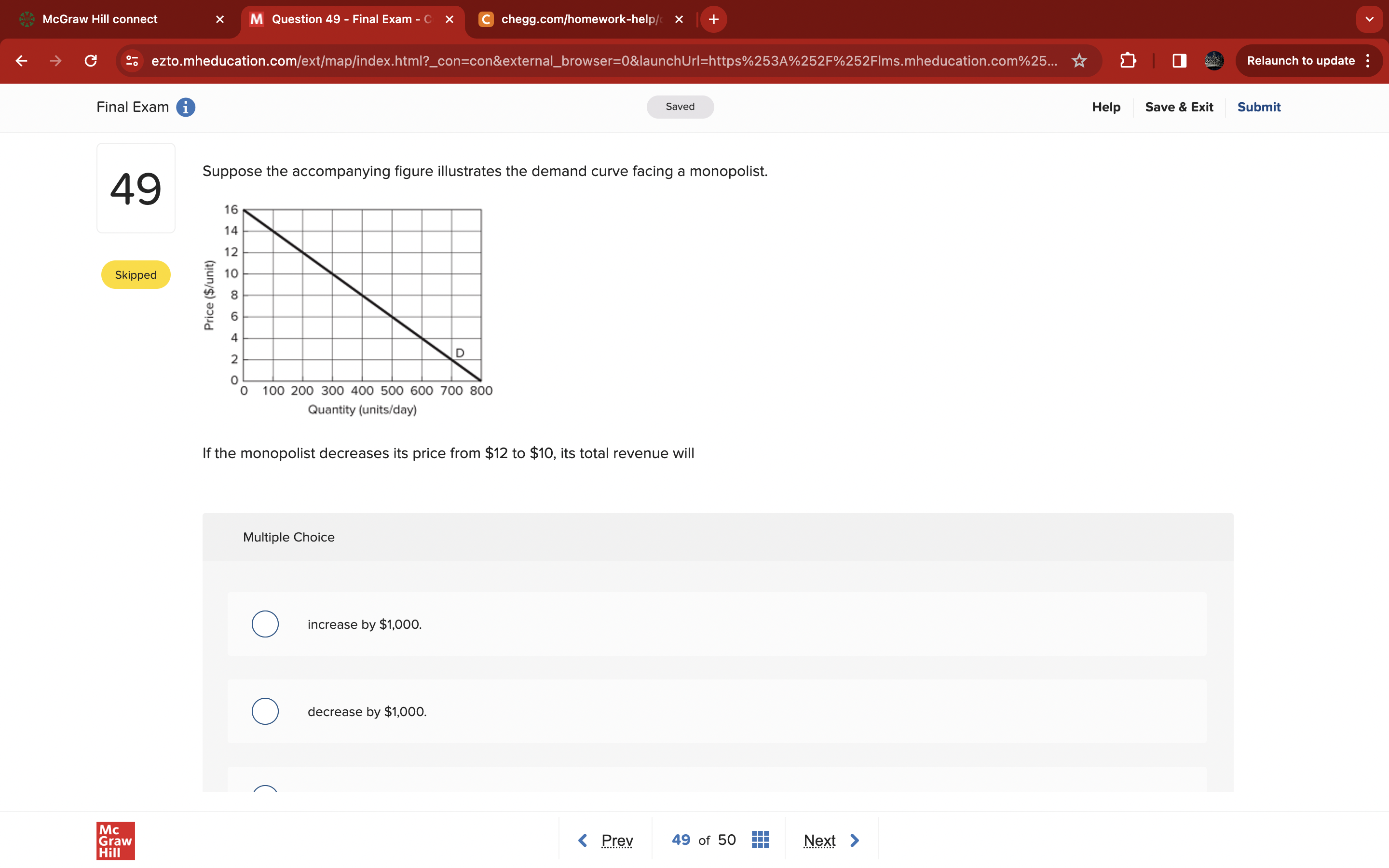 Solved Final Exam 1SavedHelpSave & | Chegg.com