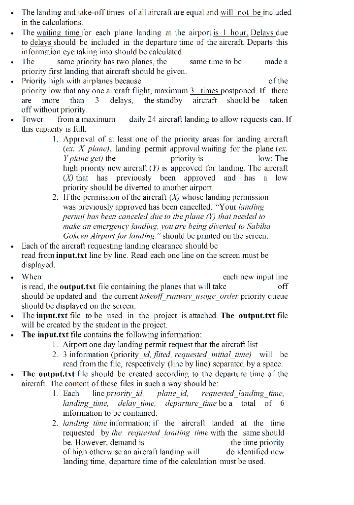 Solved PROJECT 3 PROJECT NAME: Airport Flight Management | Chegg.com