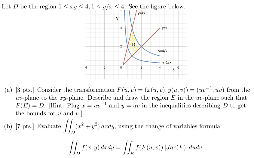 [10 pts.] A solid is bounded above and below by the | Chegg.com